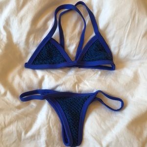 Posh Pua royal blue skimpy bikini!